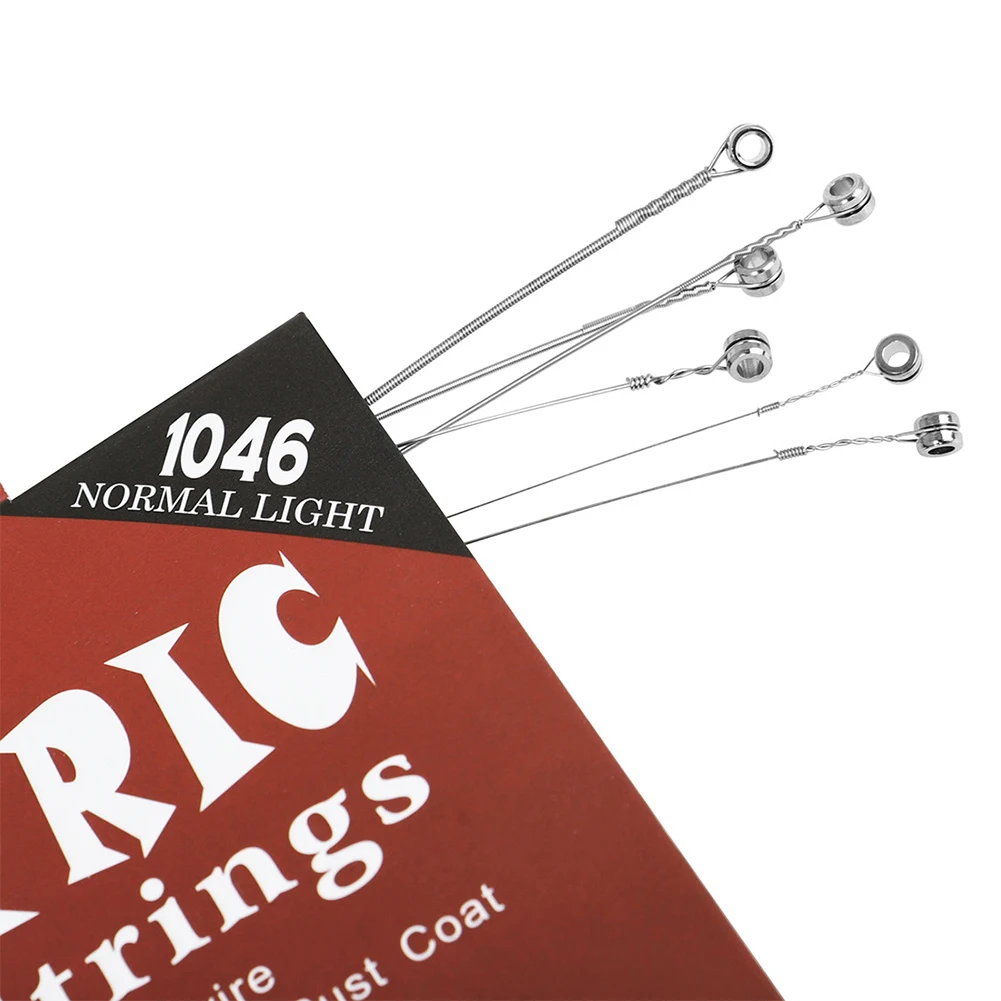 Metal Electric Guitar Strings Set Hexagonal Carbon Steel 6 String for Electric Guitar Accessories Practice Use