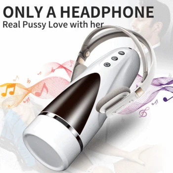 Automatic Male Masturbator Cup with10 Vibrating & Tongue Licking Motions3D Realistic Vagina Texture Oral Sex Toys For Men