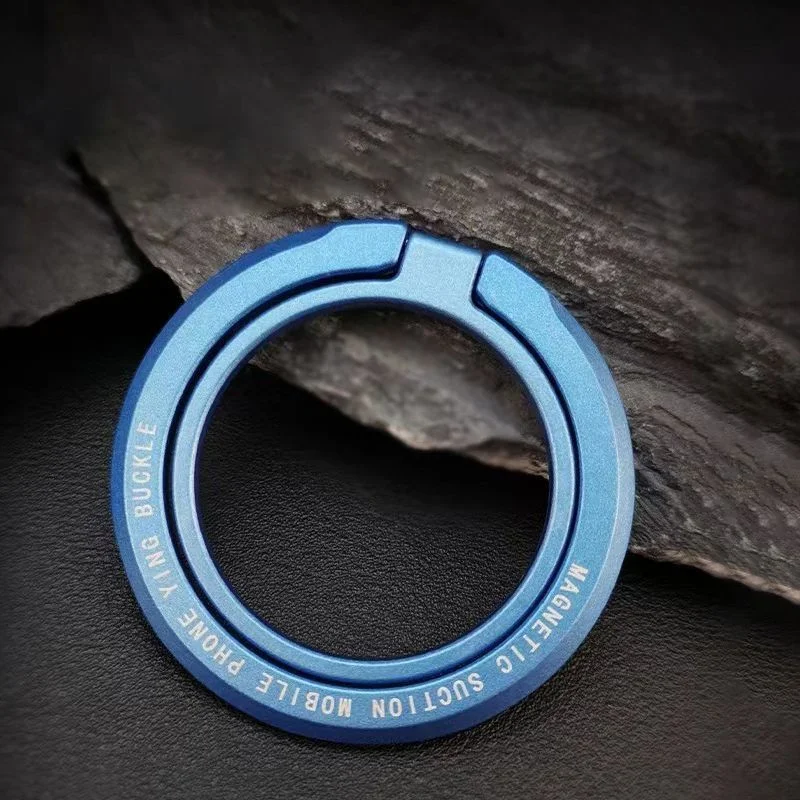 Magnetic Phone Ring Holder with Enhanced Grip and Kickstand Functionality