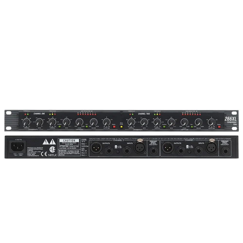 DBX 266XL Dual Channel Compressor Gate Feedback Canceller