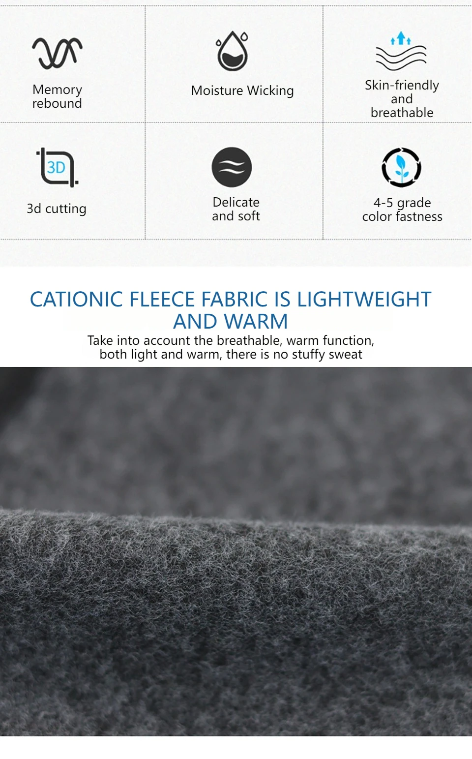 GTUBIKE Winter-Wärmer-Stirnband, atmungsaktiv, winddicht, Schweißband, Fleece-Ohrabdeckung, wärmer, Outdoor-Sport, Radfahren, Laufen, Kopfbedeckung – Detail 2