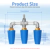 Pressure Washer Triple Turbine Nozzle  360° Rotating Turbo Nozzle Sprayer 4000 PSI With 1/4" Quick Connector 3