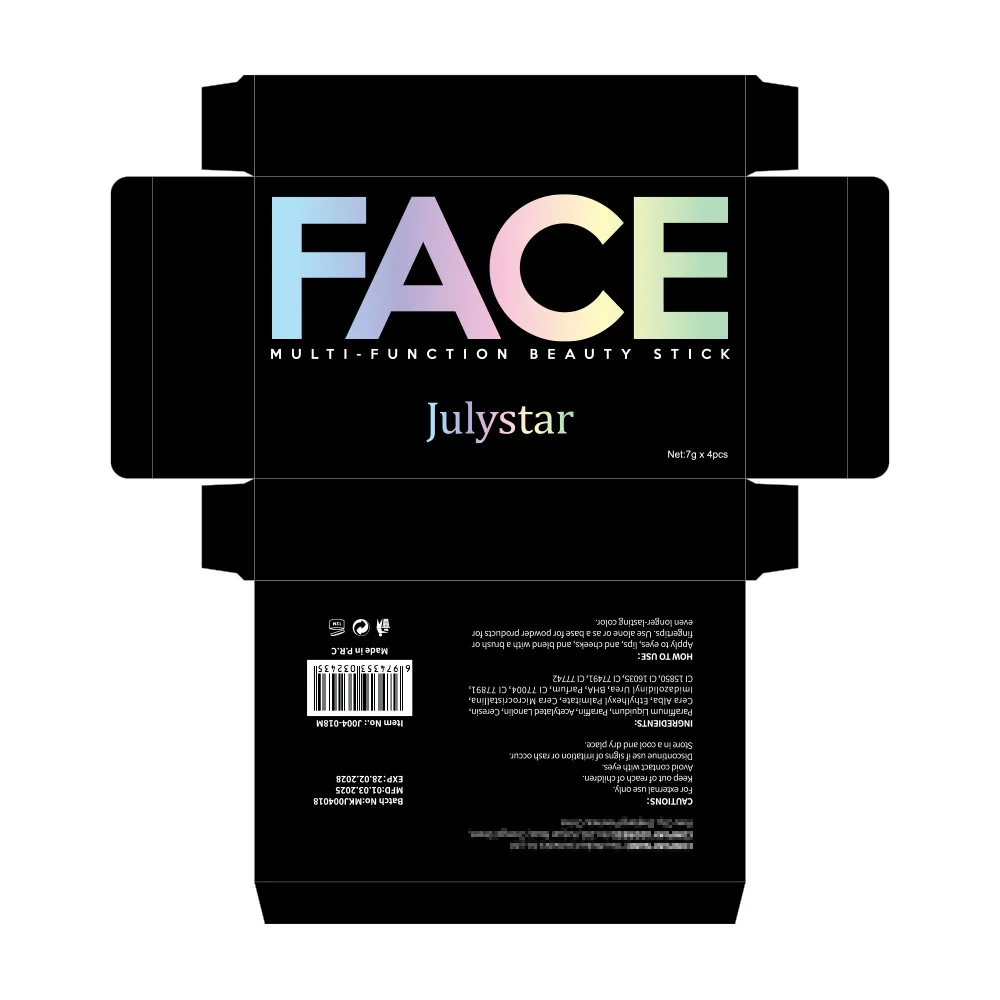 Multifunctional Grooming Stick Four Pack Highlight Brightening Contour Retouching Natural Matte Blush Stick Facial Makeup