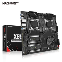 MACHINIST X99 Dual CPU Processor Motherboard LGA 2011-3 Support Intel Xeon E5 V3 & V4 DDR4 RAM Memory Eight-Channel X99 D8 MAX