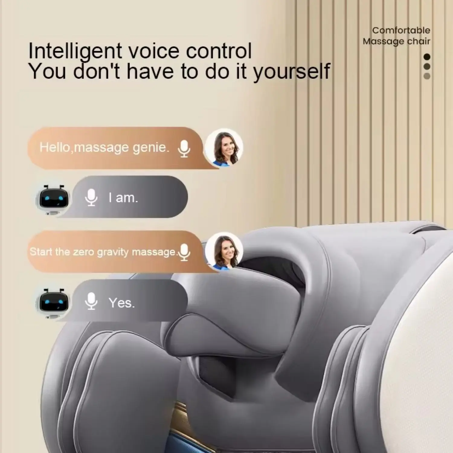 mansage chair full body with airbag Massage with U-shaped Headrest Zero gravty Shiatsu Kneading massage sofa chair for home 5
