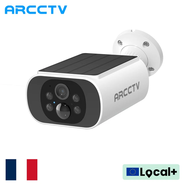 ARCCTV 2K WiFi caméra solaire couleur Vision nocturne conversation bidirectionnelle FHD caméra de Surveillance extérieure sans fil IP66 étanche sirène alarme 1