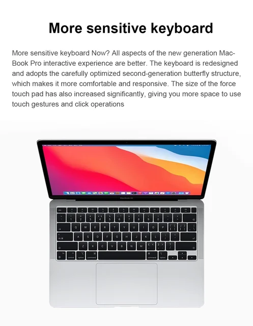 Apple MacBook Air - 13.3 inch - Core i5 - 8 GB Ram - 256 GB SSD - English, Silver