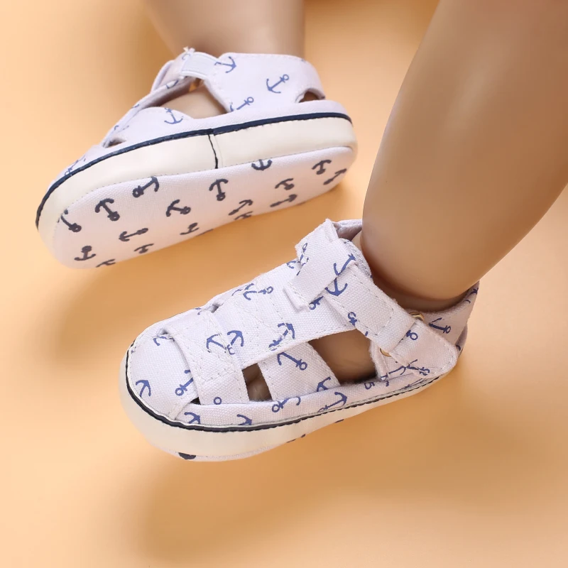 Newborn Toddler Shoes Baby Soft Soled Sandals Lace Soft Soled Shoes Beach Shoes  Slippers Non Slip Sandals 0-18M First Walkers