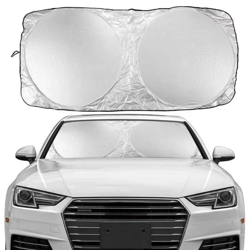 Silver Coated Car Window Sunshade Set for Sun Protection