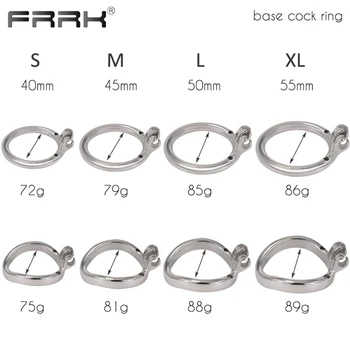 FRRK-48 Bird Chastity Cage for Male Bondage Device Belt Metal Cub Animal Cock Rings Steel Penis Lock BDSM Couple Sex Toys 2