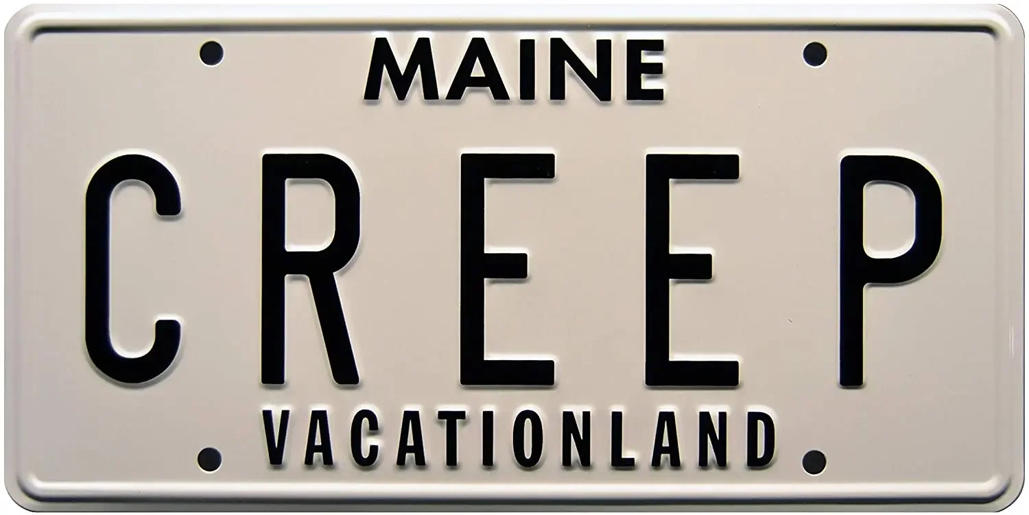 

Celebrity Machines Creepshow 2 | Creep | Metal Stamped metal wall decor License Plate