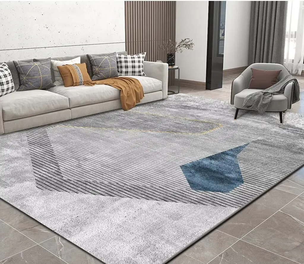 Nordic Simplicity Big Size Rug for Living Room Grey Decoration Home Sofa Coffee Table NonSlip Floor Mat Bedroom Cloakroom Carpet 4