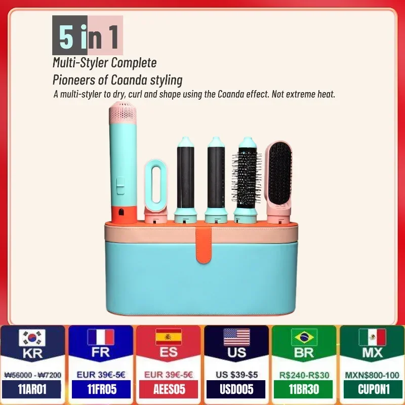 5 In 1 Multi Styler New Design Hair Dryer For Hair 5 in 1 hair styler With Curling Barrel Hot Air Brush Styling Tool MultiStyler