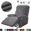 Elastic Non   Slip Recliner Chair Cover  Stretch Spandex  Ideal for Living Room Armchairs 1