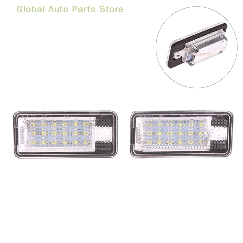 

1/2pcs 18 LED License Number Plate Light Lamp For A3 S3 A4 S4 B6 A6 S6 A8 S8 Q7 Car Lamp DIY Accessories