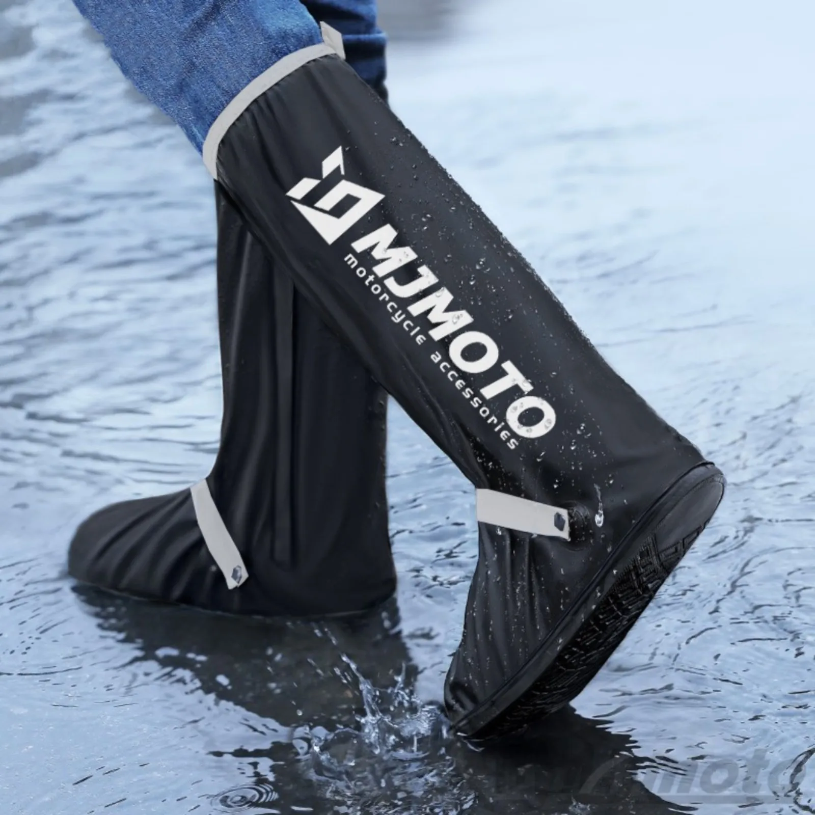 Rain Boots: Waterproof Anti-Slip Men's and Women's Thick Wear-Resistant High-Top
