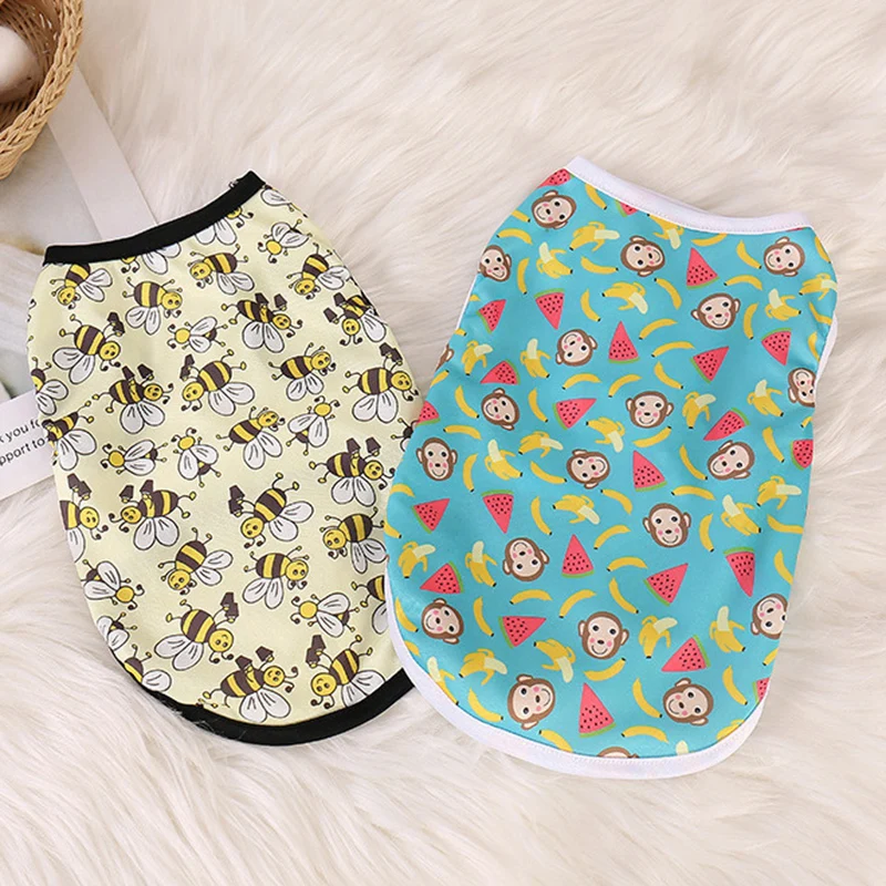 Cute Print Sphynx Cat Vest Shirt Per Gatti Gotas Summer Pet Clothes Abbigliamento Ragdoll Persiano Kitten Kedi Shirts Mascotas Costume