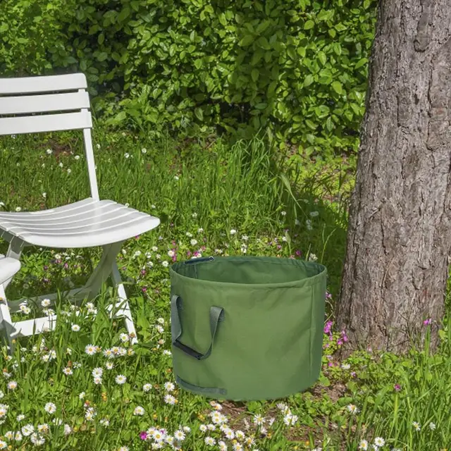 Kerti Hulladék Levélzsák Nagy Kapacitású Újrafelhasználható Levél Megfelelő Levelek Tárolás Kültéri Gyep Otthoni Udvarra És Hulladékzsákokra - Image 4