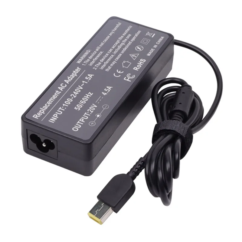 AC 어댑터 90W 20V 4.5A 레노버 씽크패드 X1 카본 T440 E431 G410 45N0237 45N0236 45N0239 344428U용 노트북 충전기 전원 코드