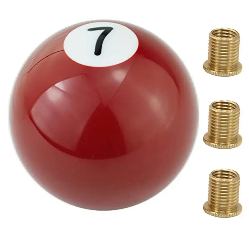 

Car Ball Stick Knob Acrylic Car Ball Stick Knob Head With 3 Adapters Ball Gear Shift Knob Convert Accessory Billiard Shape Shift