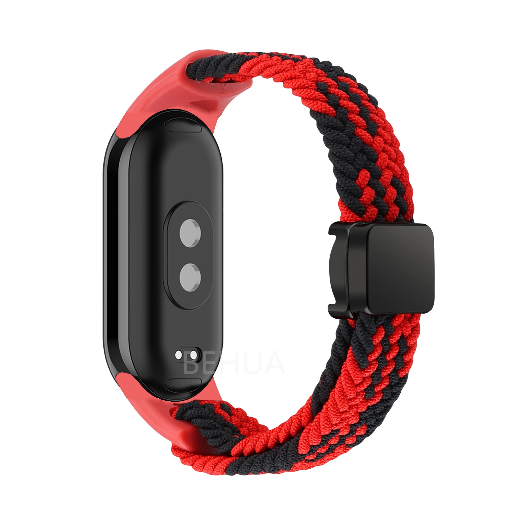 Braided Nylon Elastic Weave Smart Watch Band Strap in Multicolor