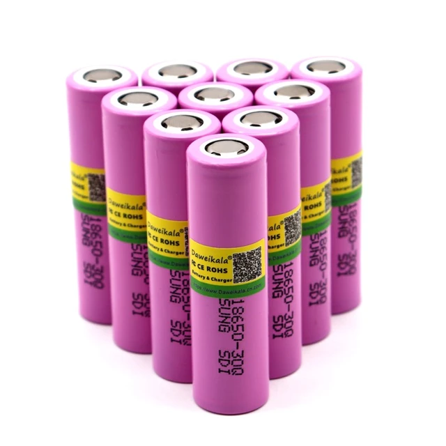 Pile Rechargeable 18650 INR18650-30Q Samsung Li-ion 3,7V 3000mAh 15A -  Bestpiles