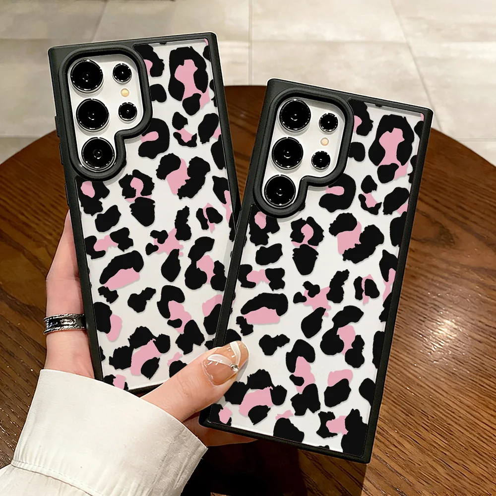 Leopard Print Matte Hard Shockproof Phone Case