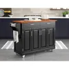 Create-a-Cart White 4 Door Cabinet Kitchen Cart with Stainless Steel Top by Home Styles 5