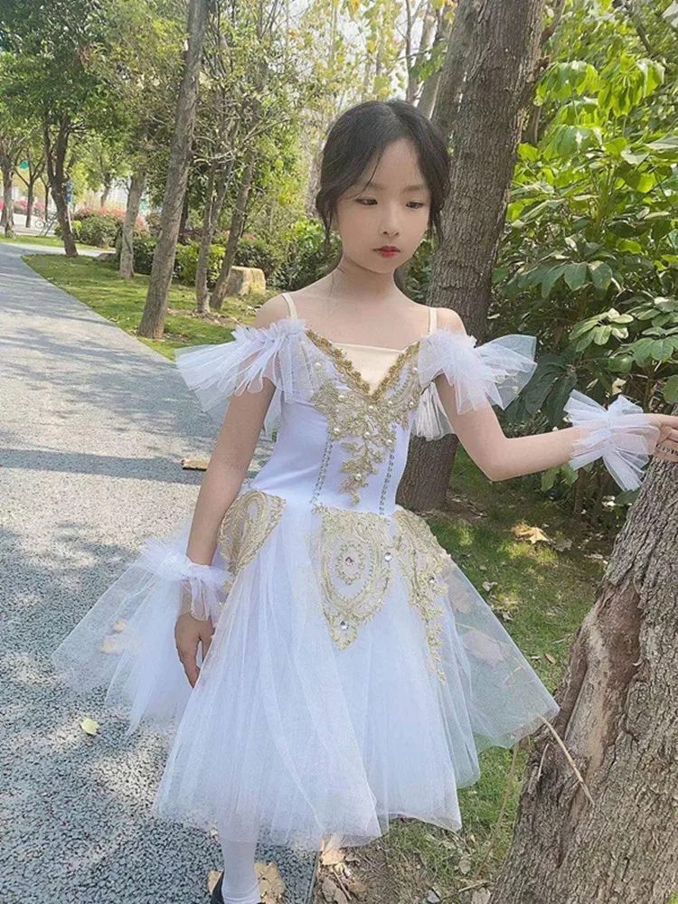 

Ballet Tutu Skirt Women Dress Long Vestidos For Girls Performance Clothing Swan Belly Kids Girl Adult Ballerina Party Dance Wear