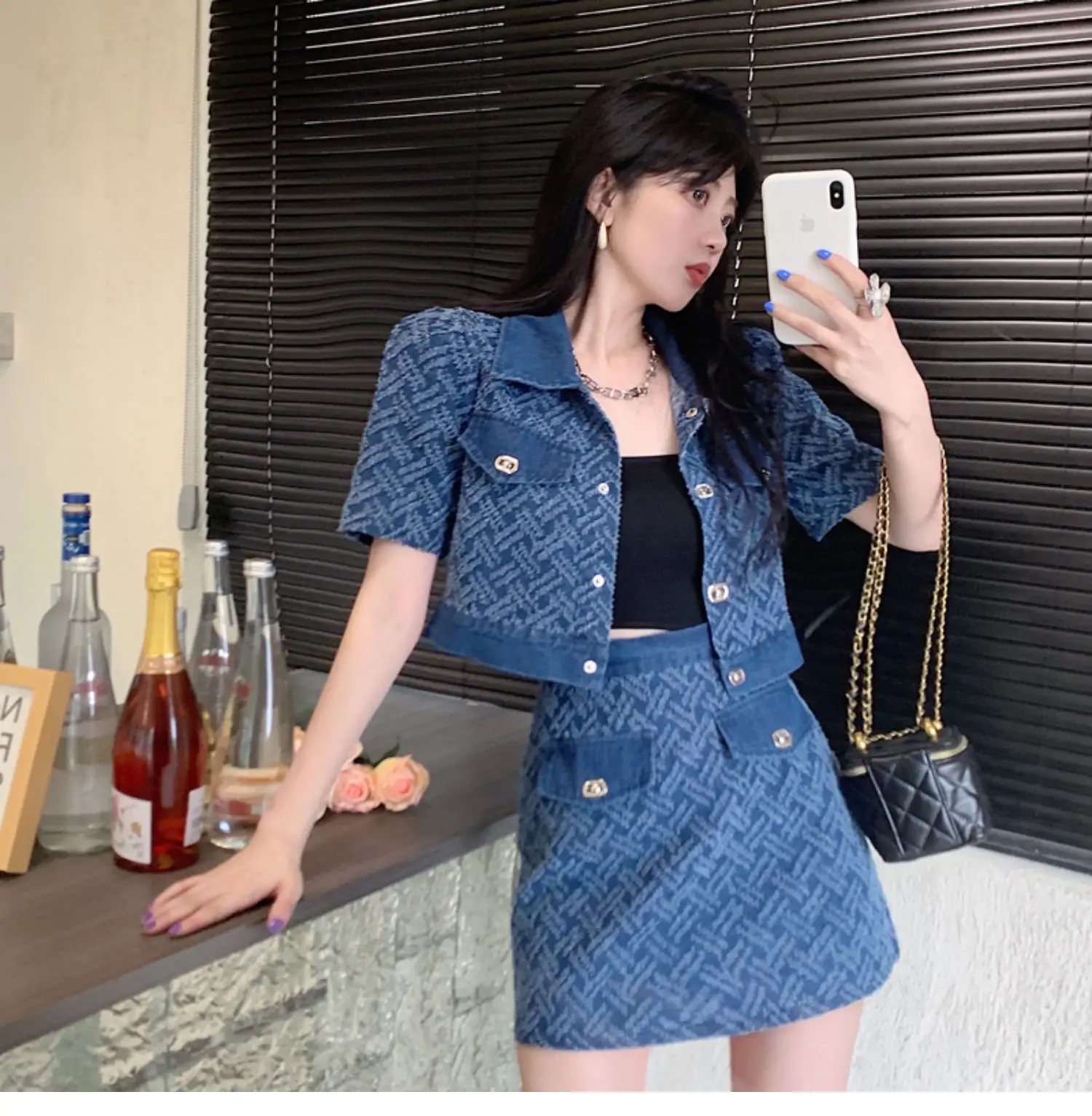 スカート meltthelady denim skirt denim jacket set meltthelady denim skirt denim jacket set