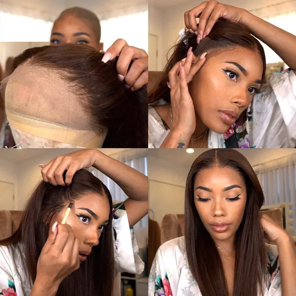 Lace frontal edge view highlighting thinness