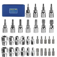 High Quality 34 in 1 Torx Star Socket and Bit Set Male/Female Electronic Safety Drill Driver Handheld Tool Torque Star Socket 2
