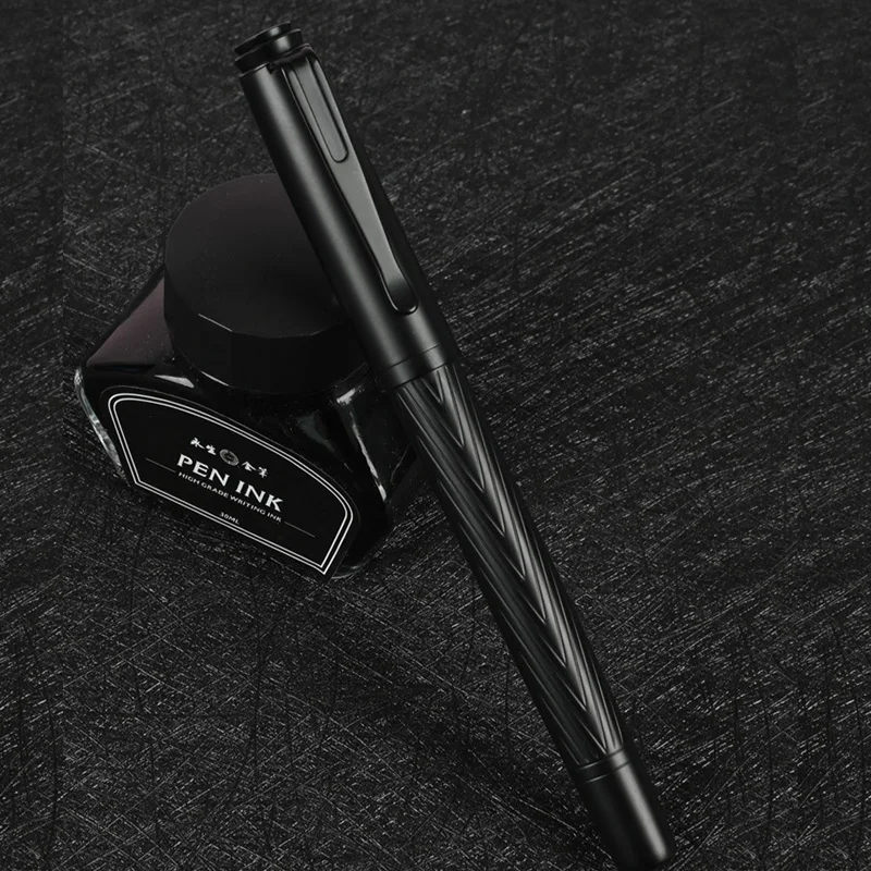 Stylo-Plume En MÉTal HERO Black Forest, Titane Noir, Pointe Fine, Belle  Texture D'arbre, Excellent Stylo D'ÉCriture, Cadeau - AliExpress