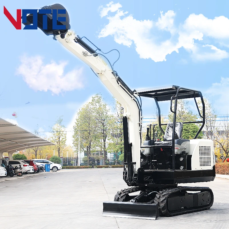 Mini Escavatore Da 2 Tonnellate Per Macchine Movimento Terra Da Costruzione Micro Bagger All'Ingrosso Piccolo Escavatore Cingolato Bagger