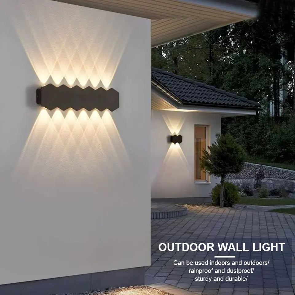 Aluminium LED Wall Light Waterproof Outdoor Indoor Lighting IP55 AC86-265V 4w 6w 8w 10w wall lamp for Garden Stair Night