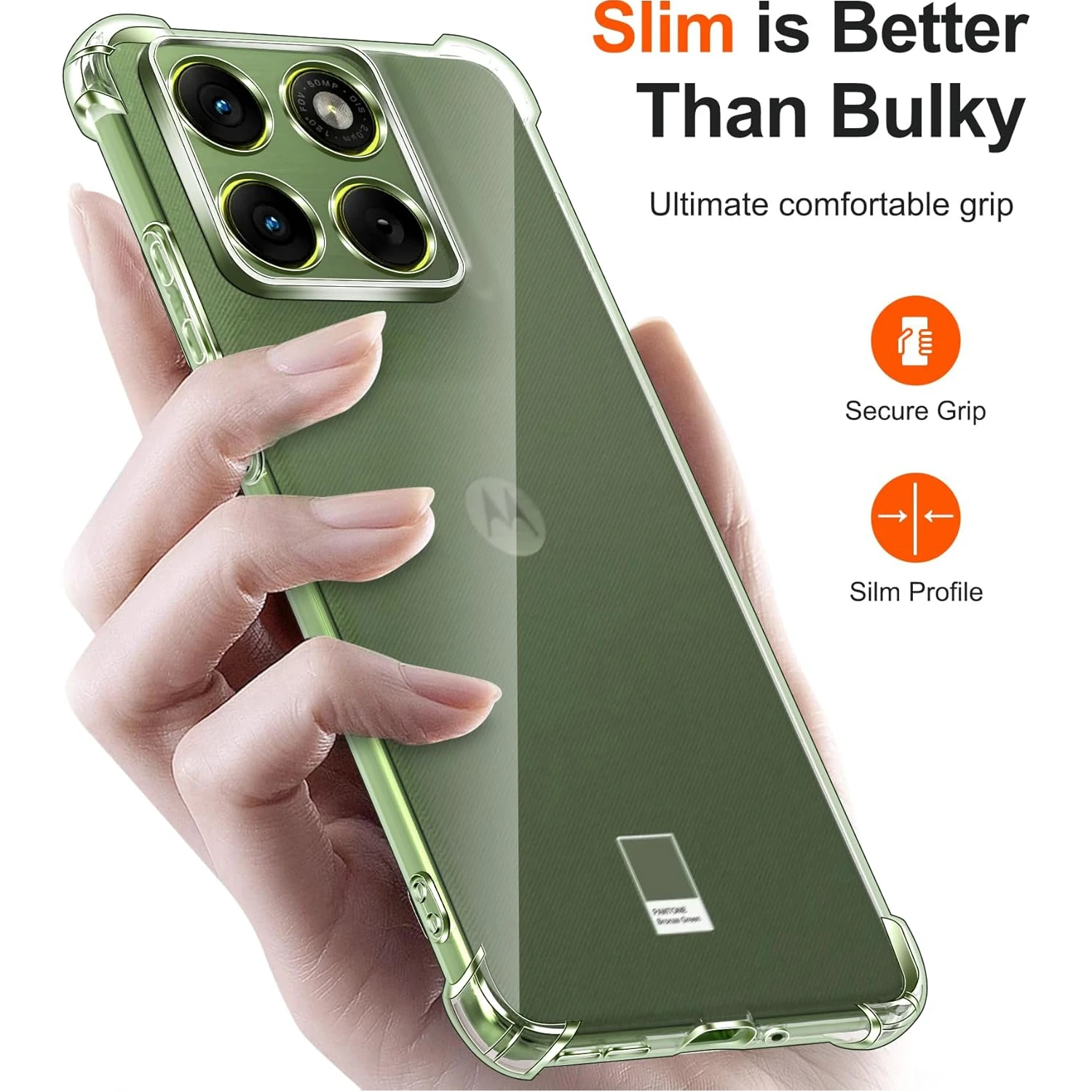 Durable Shockproof TPU Phone Case with Transparent Frame