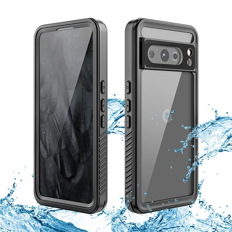 

IP68 Водонепроницаемый телефон для Google Pixel 8 Pro Дайвинг Плавание Спорт на открытом воздухе защита от падения защита от пыли ТПУ 360 полная защита