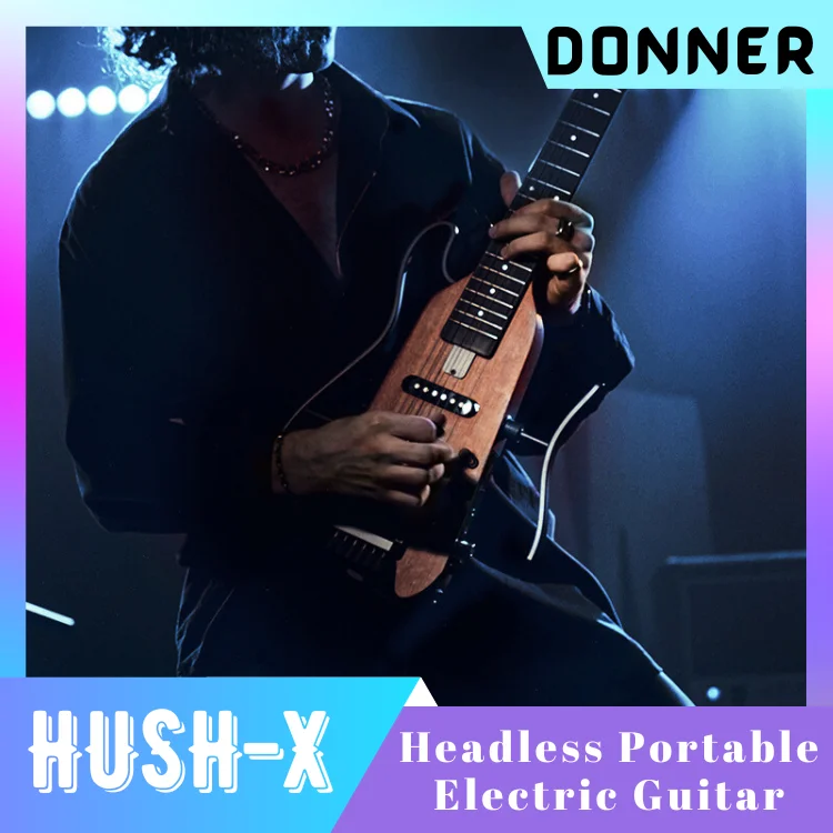 ☆Donner Hush-X ほとんど新品 Donner HUSH-X 38 Inch Electric Guitar - Portable & Secure
