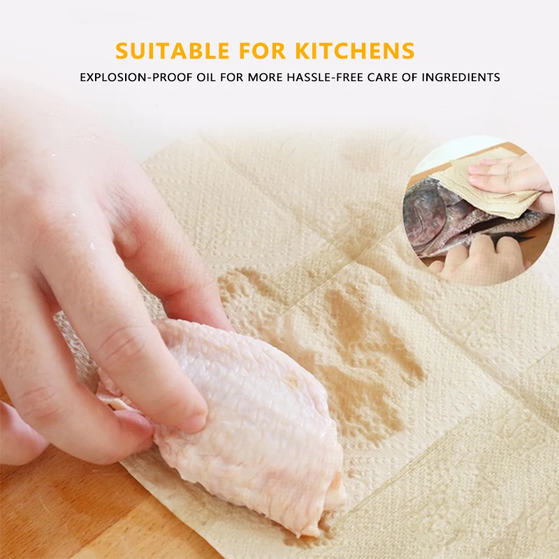 Kitchen Paper Towel Household Paper Absorb Oil Water Wipe Fruits Vegetable towel paper toilet paper Ease To Use For Kitche paper towel paper tissue disposable paper towel