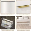 30" Bathroom Vanity Cabinet with Ceramic Sink, Wall-Mounted Floating Vanity, 2 Large Storage Drawers, with Sensor LED Light 6