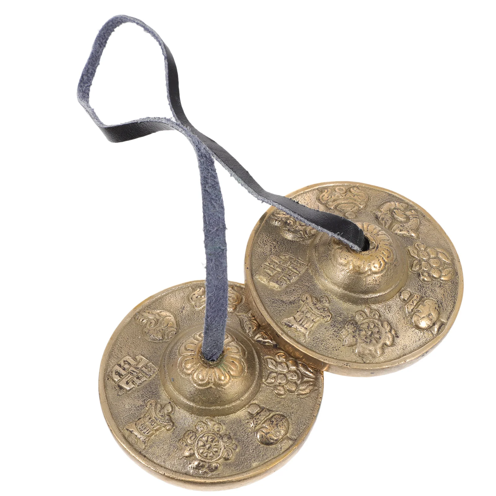 

Meditation Bell Ringing Mini Bells Chime Cymbal for Religious Ceremony Pure Copper Musical Instrument Brass Yoga