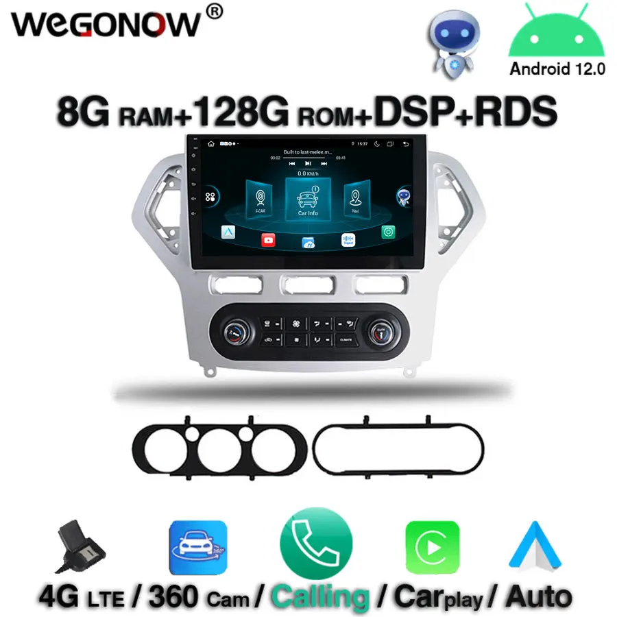 

Для Ford Mondeo 2007-2010 Carplay 360 камера 9 "DSP IPS Android 12,0 8 Гб 128 ГБ Автомобильный DVD-плеер GPS RDS радио Wi-Fi Bluetooth 5,0