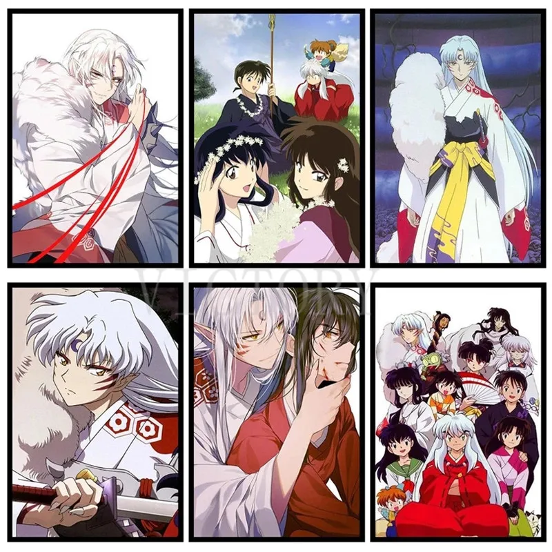 

5D Diy Diamond Painting Anime Inuyasha Sesshomaru Mosaic Needlework Full Diamond Embroidery Cross Stitch Wall Decorative Diamant