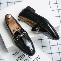 Mens Formal Shoes 2023 Fashion Patent Suede Leather Dress Shoes for Men Spring Autumn Brand Business Office Wedding Footwear Man