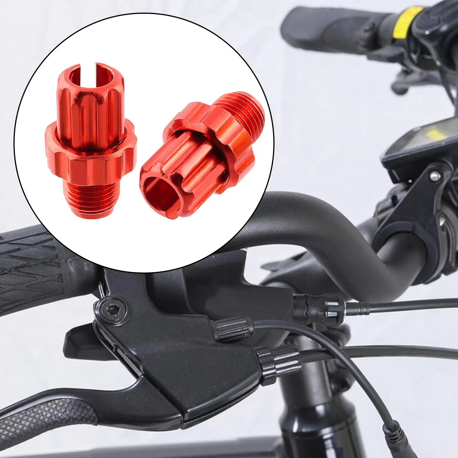 2 piezas bicicleta 10mm manija de freno palanca tornillos de ajuste palanca de cambios para bicicleta Cable ajustador tuerca pernos aleación de aluminio M10