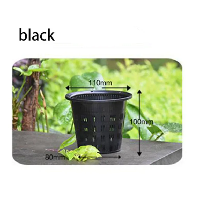 11/14/16/19cm Mesh Pot Root Control vaso di fiori trasparente per fiore di orchidea contenore di cresca traspirante foro di drenaggio vaso di orchidea  15