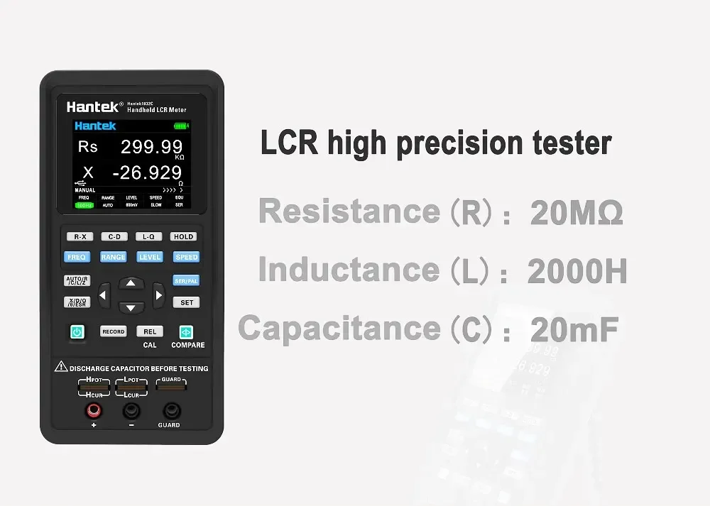 Hantek 1832C /1833C Portable Digital Bridge LCR Inductance Capacitance Resistanc