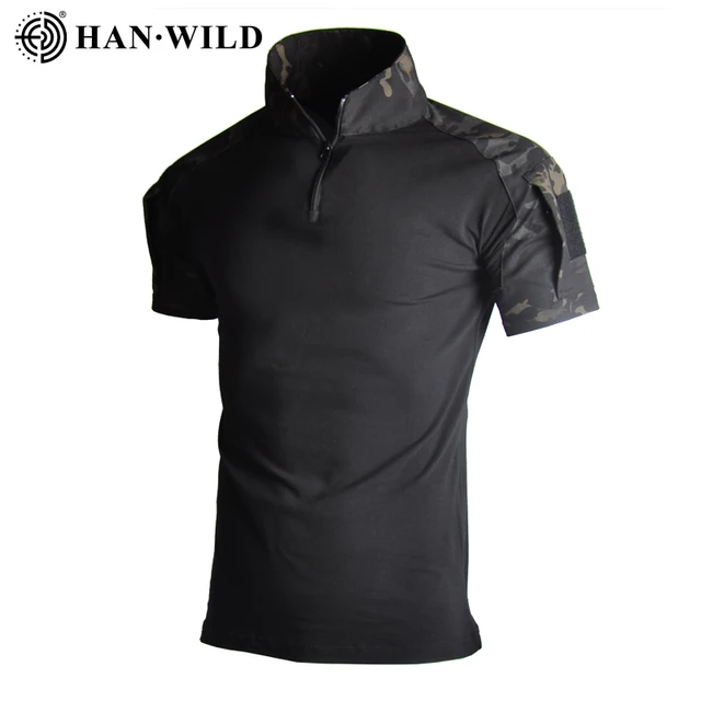 black CP short shirt