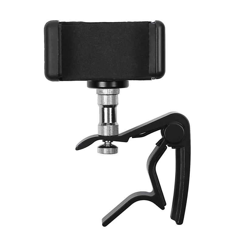 

Electric Acoustic Guitar Head Clip Guitar Phone Holder Smartphone Guitar Capo Cell Phone Clamp Clip Mount