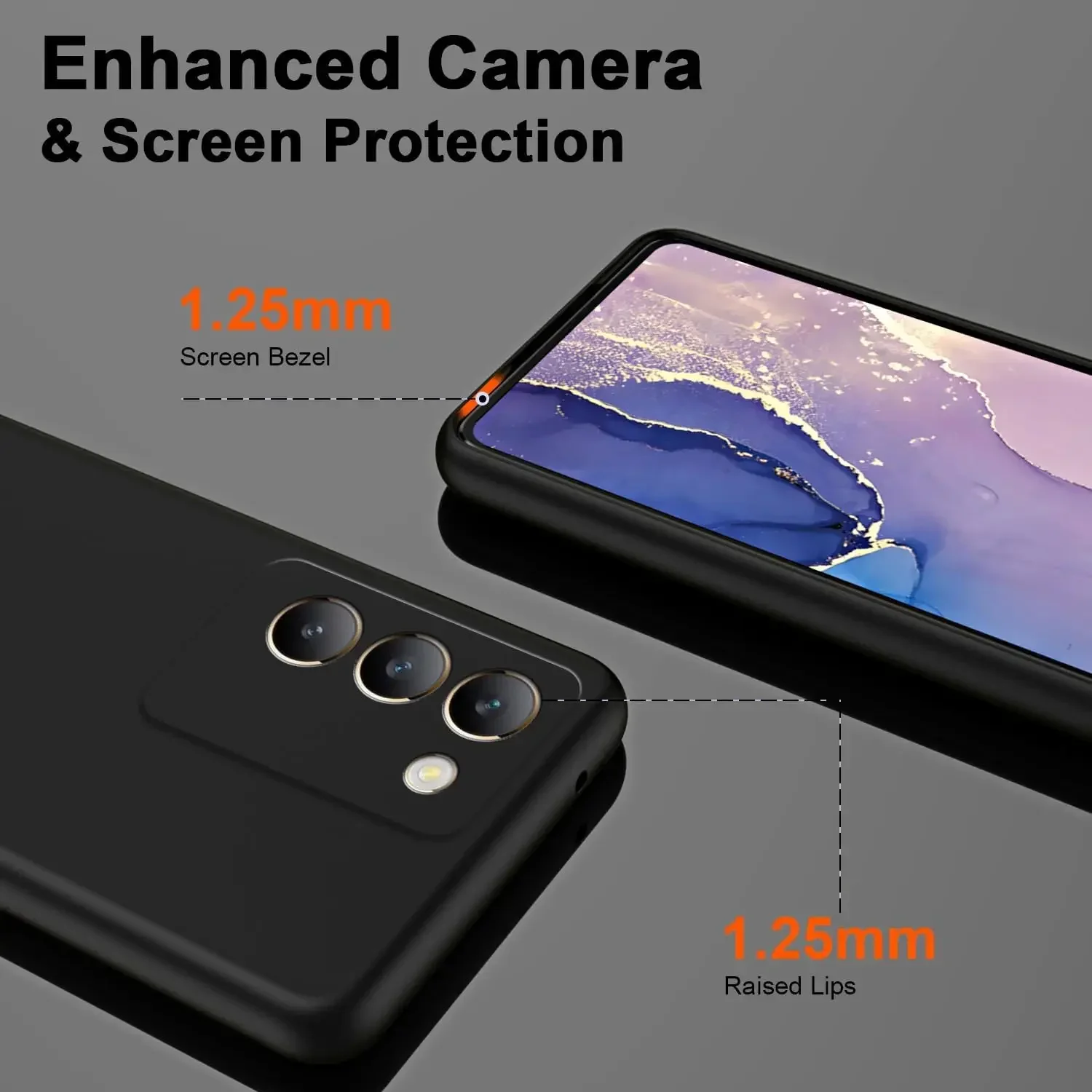 Flexible Liquid Silicone TPU Protective Phone Case Cover Shell